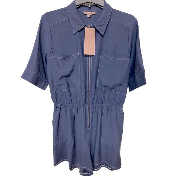 Pants - Remixmess Women’s Zip-Up Short Romper